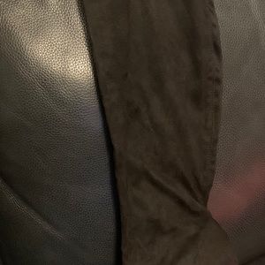 Knee high suede Black ans lime green boots